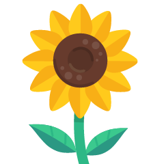 How emoji sunflower displayed on Skype