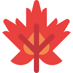 How emoji maple leaf displayed on Skype