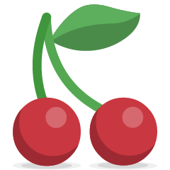 How emoji cherries displayed on Skype