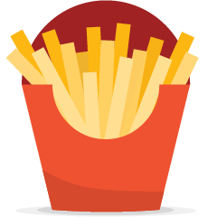 How emoji french fries displayed on Skype