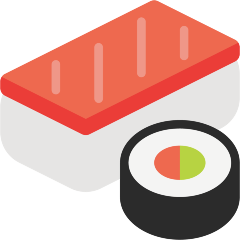 How emoji sushi displayed on Skype