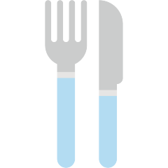 How emoji fork and knife displayed on Skype