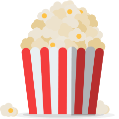 How emoji popcorn displayed on Skype