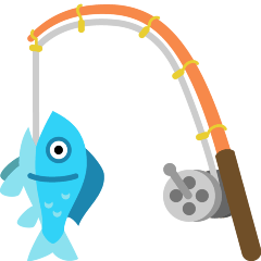 How emoji fishing pole displayed on Skype