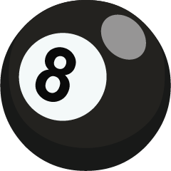 How emoji pool 8 ball displayed on Skype