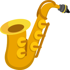 How emoji saxophone displayed on Skype