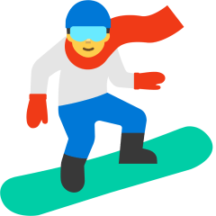 How emoji snowboarder displayed on Skype