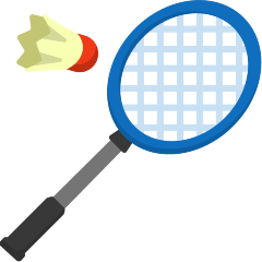 How emoji badminton displayed on Skype