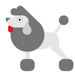 How emoji poodle displayed on Skype