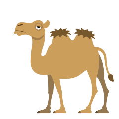 How emoji two-hump camel displayed on Skype