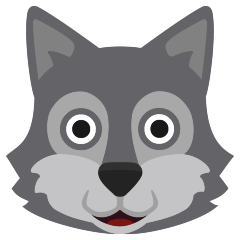 How emoji wolf displayed on Skype