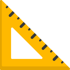 How emoji triangular ruler displayed on Skype