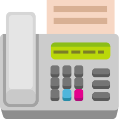 How emoji fax machine displayed on Skype