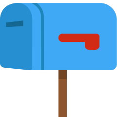 How emoji closed mailbox with lowered flag displayed on Skype