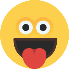 How emoji face with tongue displayed on Skype