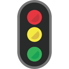 How emoji vertical traffic light displayed on Skype