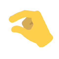 How emoji pinching hand displayed on Skype