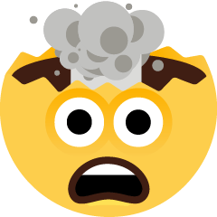 How emoji exploding head displayed on Skype