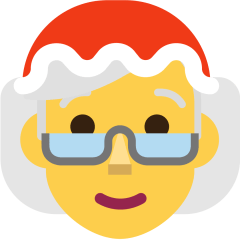 How emoji Mrs. Claus displayed on Skype