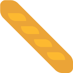 How emoji baguette bread displayed on Skype