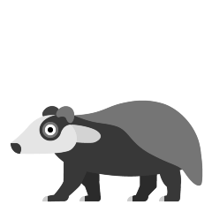 How emoji badger displayed on Skype