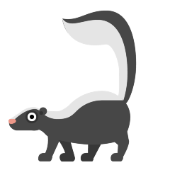 How emoji skunk displayed on Skype