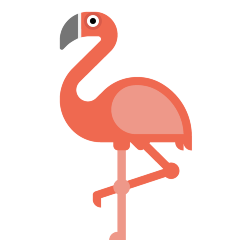 How emoji flamingo displayed on Skype