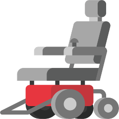 How emoji motorized wheelchair displayed on Skype