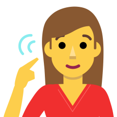 How emoji deaf woman displayed on Skype