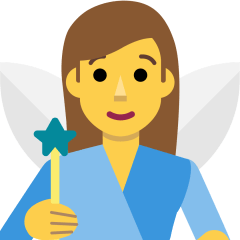 How emoji woman fairy displayed on Skype