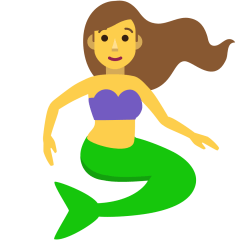 How emoji mermaid displayed on Skype