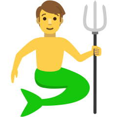 How emoji merman displayed on Skype