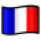 How emoji flag: France displayed on Softbank