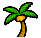 How emoji palm tree displayed on Softbank