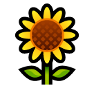 How emoji sunflower displayed on Softbank