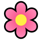 How emoji blossom displayed on Softbank