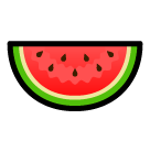 How emoji watermelon displayed on Softbank