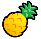 How emoji pineapple displayed on Softbank