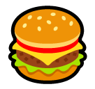 How emoji hamburger displayed on Softbank