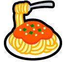 How emoji spaghetti displayed on Softbank