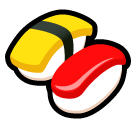 How emoji sushi displayed on Softbank