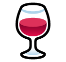 How emoji wine glass displayed on Softbank