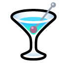 How emoji cocktail glass displayed on Softbank