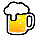 How emoji beer mug displayed on Softbank