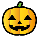 How emoji jack-o-lantern displayed on Softbank