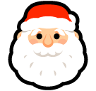 How emoji Santa Claus displayed on Softbank