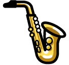 How emoji saxophone displayed on Softbank