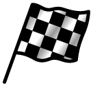 How emoji chequered flag displayed on Softbank