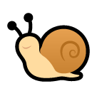 How emoji snail displayed on Softbank