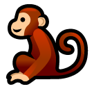 How emoji monkey displayed on Softbank